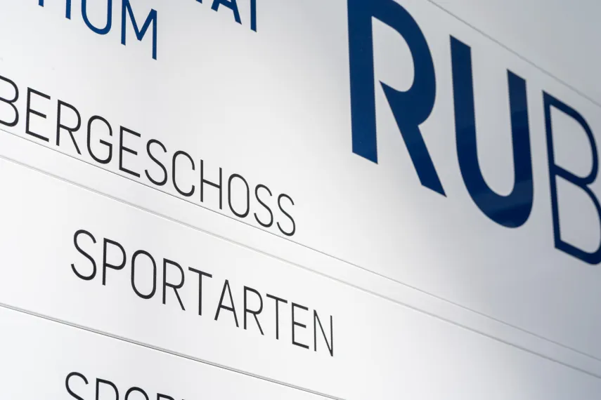 Sportarten und Bewegungsfelder schild